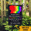 LGBT Custom Garden Flag All People Should Be Treated Equally Personalized Gift - PERSONAL84