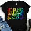 LGBT Custom Pride T Shirt German Ver Ist Es Hier Drin Schwul Personalized Gift - PERSONAL84