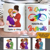 LGBT Custom Spanish Mug I Love You To Infinity Personalized Gift - PERSONAL84