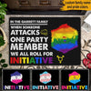 LGBT DnD Custom Doormat When Someone Attacks One Party Member In This Family Personalized Gift - PERSONAL84