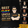 LGBT Gay Pride Custom T Shirt Best Gay Uncle Ever Personalized Gift - PERSONAL84