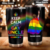 LGBT Gay Pride Father&#39;s Day Custom Tumbler I&#39;m The Gay Uncle Everybody Talks About Personalized Gift - PERSONAL84