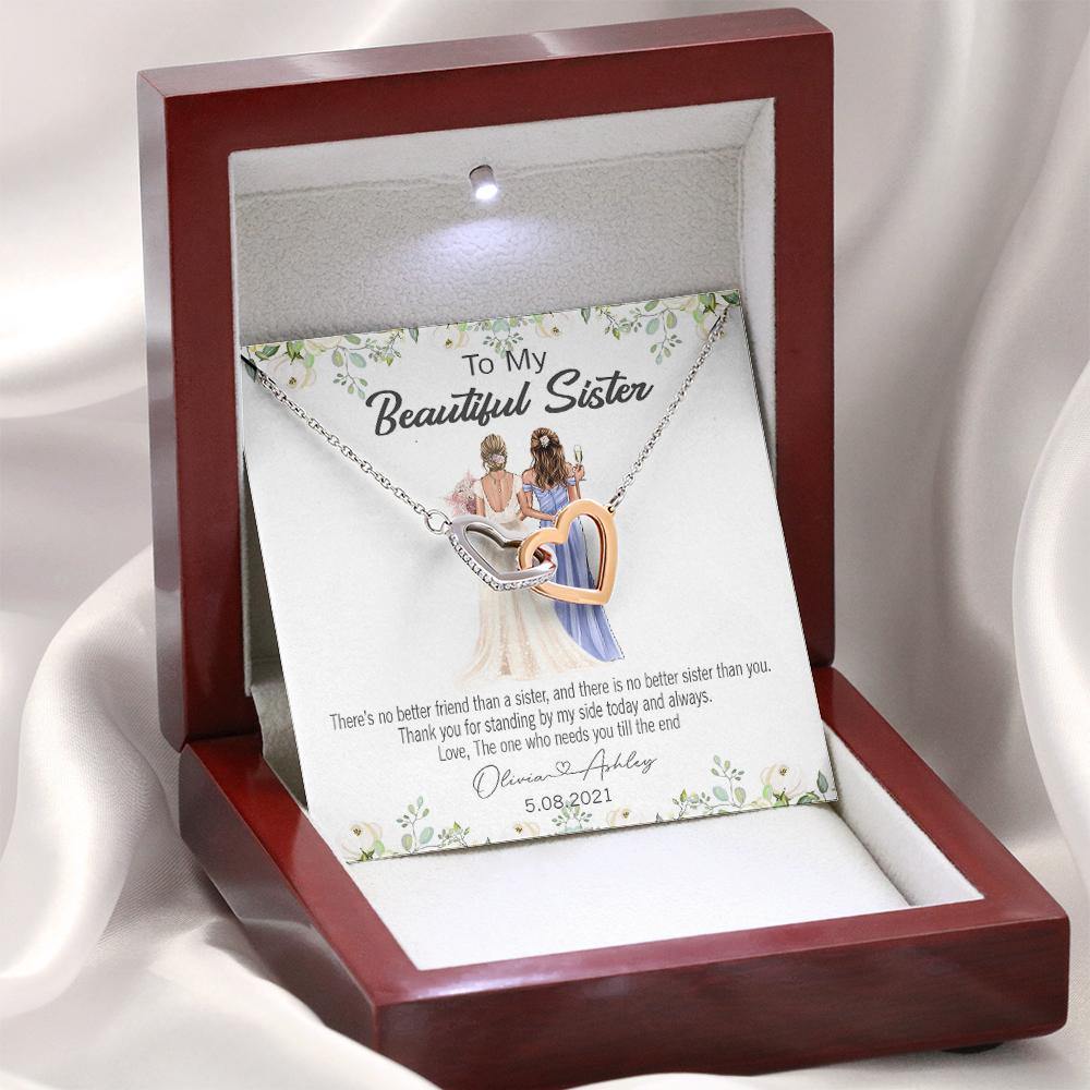 Maid Of Honor Custom Necklace Thank You Personalized Gift For Maid Of Honor - PERSONAL84