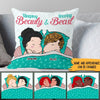 Married Couple Custom Pillow Sleeping Beauty And Snoring Beast Personalized Gift - PERSONAL84