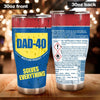 Mechanic Father&#39;s Day Custom Tumbler Grandad Solves Everything Personalized Gift - PERSONAL84
