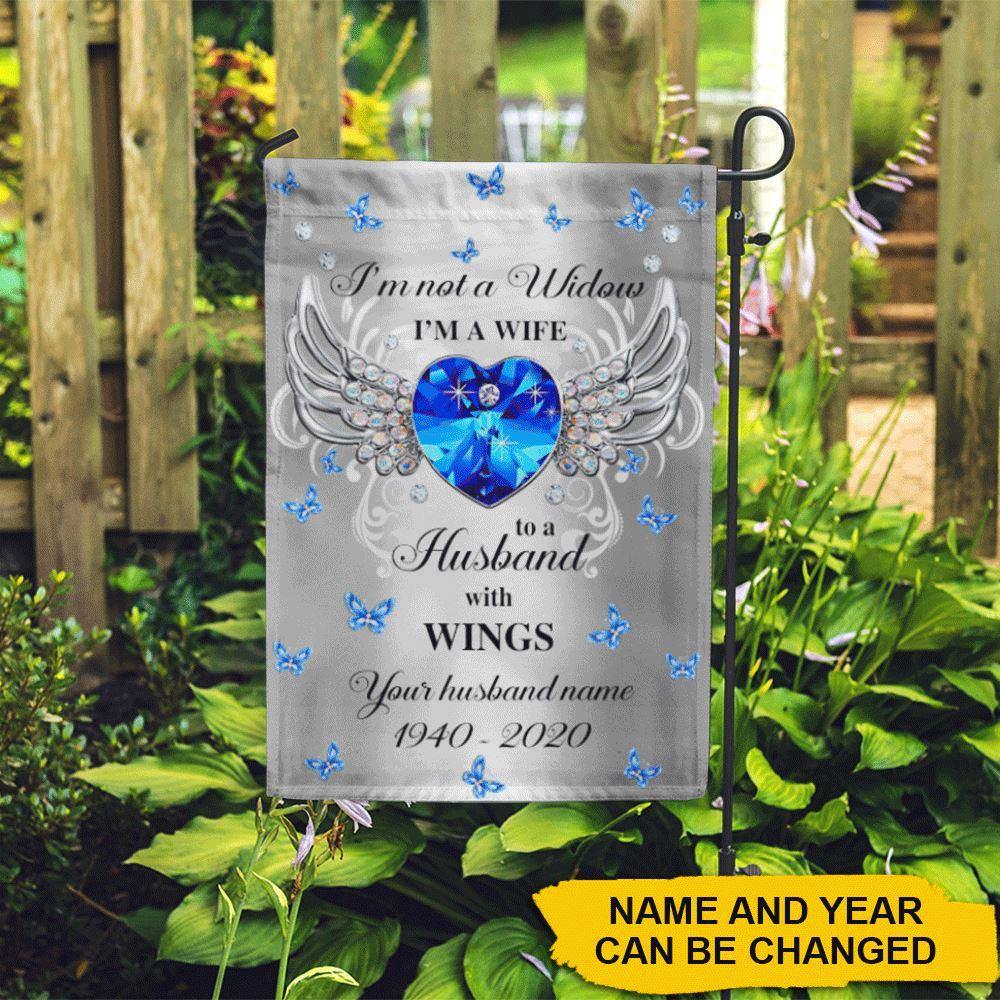 Memorial Custom Garden Flag I'm Not A Widow Personalized Gift - PERSONAL84