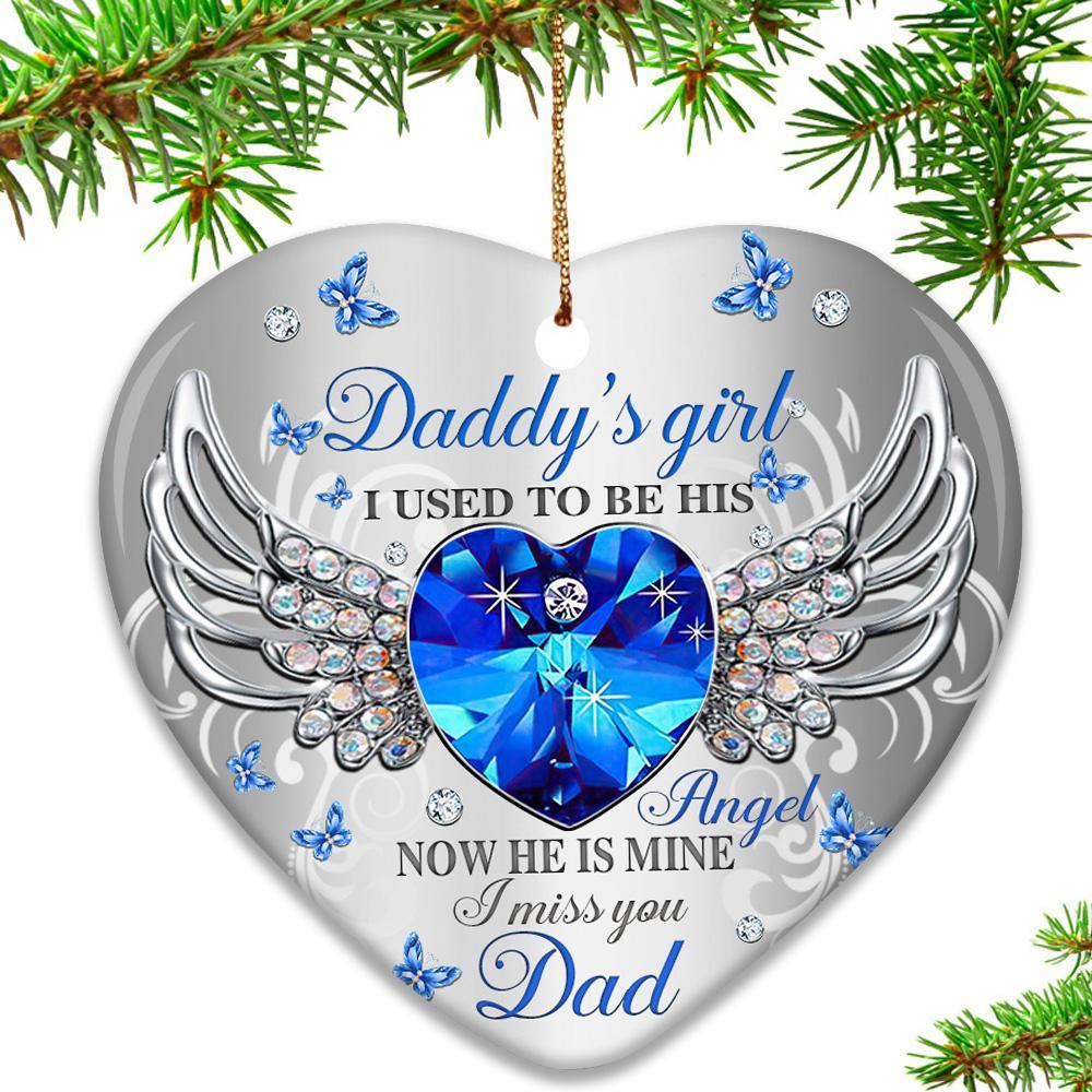 Memorial Custom Ornament I Used To Be His Angel Now He Is Mine Personalized Gift - PERSONAL84