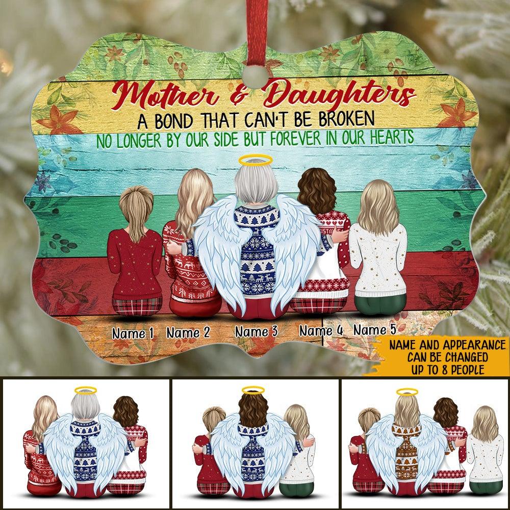 Memorial Custom Ornament Mother & Daughter Bond Can't Be Broken We Miss You Mom Personalized Gift - PERSONAL84