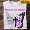 Memorial Custom Shirt You Never Said I&#39;m Leaving The Day God Took You Home Personalized Gift - PERSONAL84