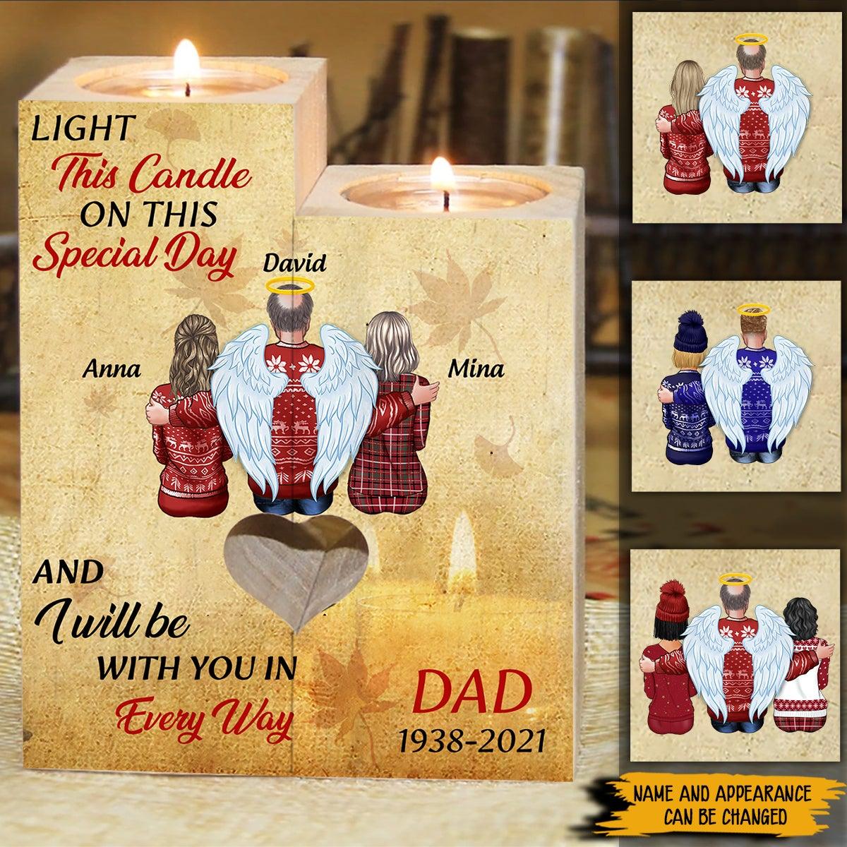 Memorial Custom Wooden Candle Light This Candle On This Special Day Personalized Gift - PERSONAL84