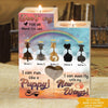Memorial Dogs Custom Wooden Candlestick Don&#39;t Cry For Me Mom Rainbow Personalized Gift - PERSONAL84