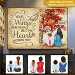 Memorial Family Custom Poster Your Wings Were Ready But My Heart Was Not Personalized Gift - PERSONAL84