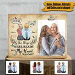 Memorial Mother Grandma Custom Photo Frame Your Wings Were Ready But My Heart Was Not Personalized Gift - PERSONAL84