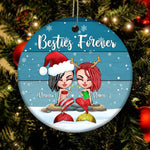 Mermaid Custom Ornament Besties Forever Personalized Best Friend Gift - PERSONAL84