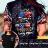 Military Custom All Over Printed Shirt 4th Of July All American Army Mom Wife Sister Personalized Gift - PERSONAL84