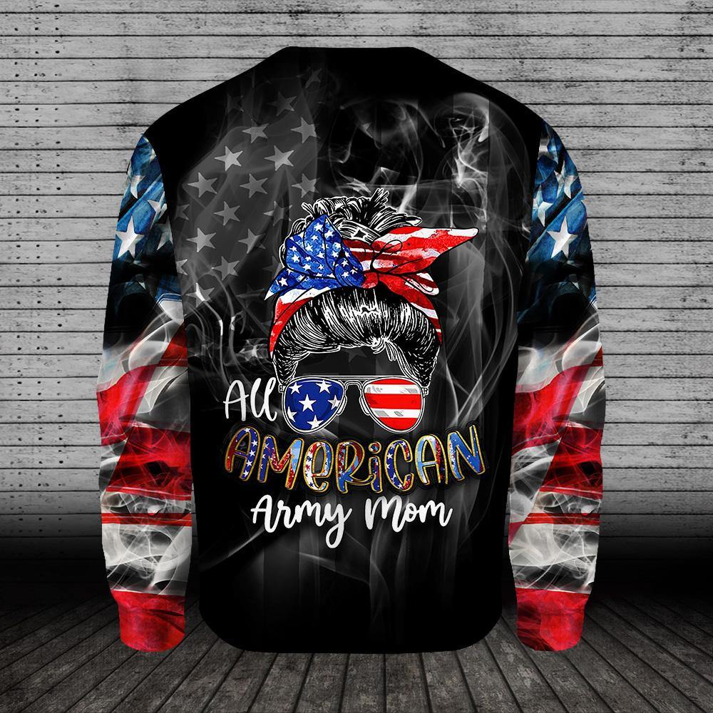 Military Custom All Over Printed Shirt 4th Of July All American Army Mom Wife Sister Personalized Gift - PERSONAL84