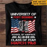 Military Custom Shirt University School Of Warface Alumni Personalized Gift Army Son And Husband - PERSONAL84