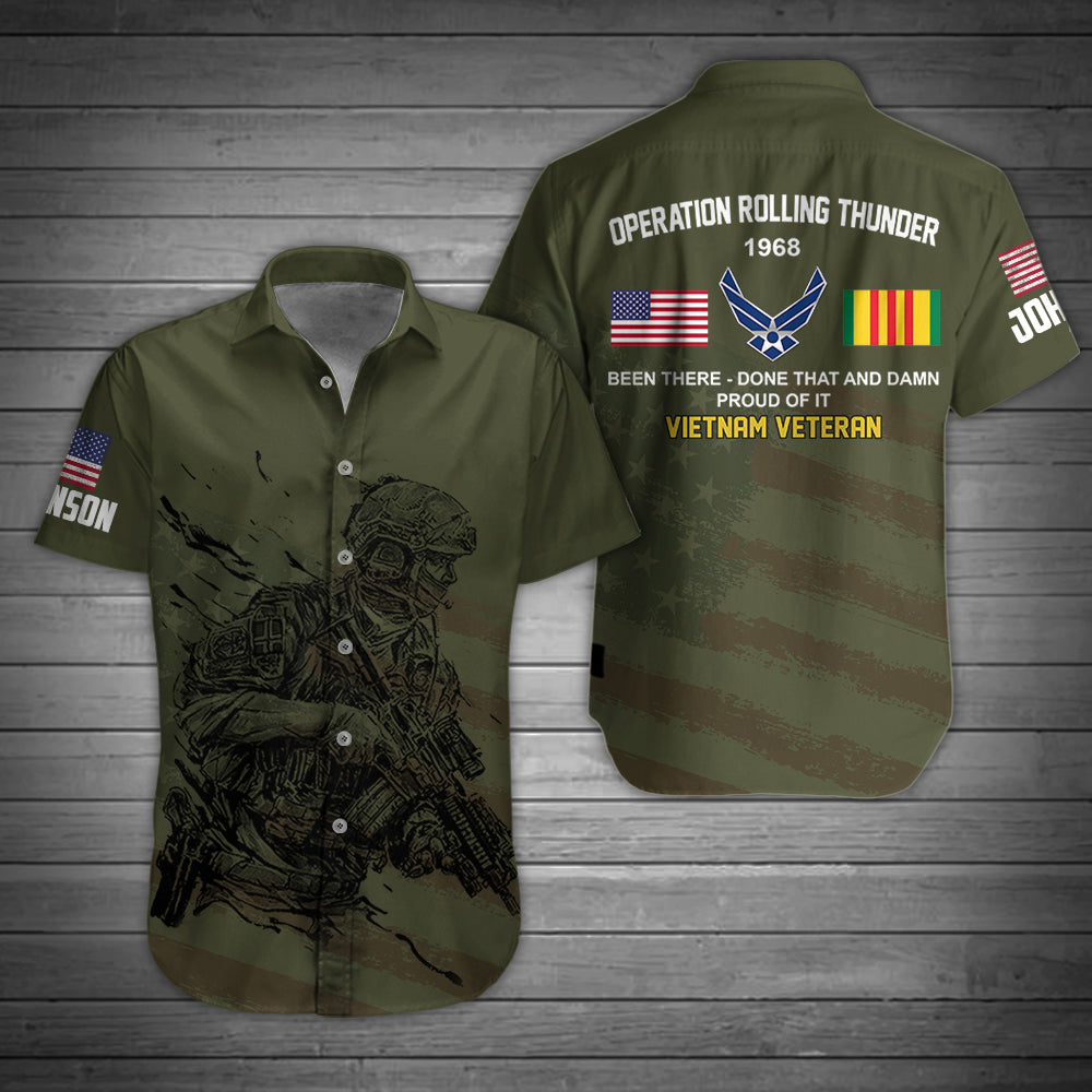 Veteran Custom Men Shirt Operation Rolling Thunder Personalized Gift