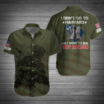 Veteran Custom Men Shirt I Didn't Go To Harvard I Went To Fort Jackson Personalized Gift