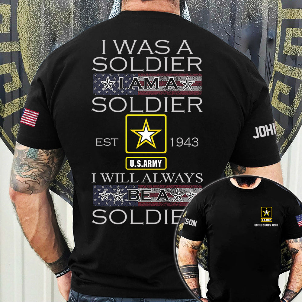 Veteran Custom All Over Printed Shirt I Will Always Be A Veteran Personalized Gift