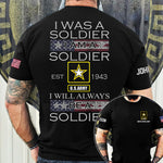 Veteran Custom All Over Printed Shirt I Will Always Be A Veteran Personalized Gift