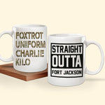 U.S Veteran Custom Mug Straight Outta Military Personalized Gift