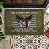 Veteran Custom Doormat Home Is Where The Military Send Us Personalized Gift