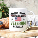 Female Veteran Custom Mug I'm Not Veteran's Wife Personalized Gift