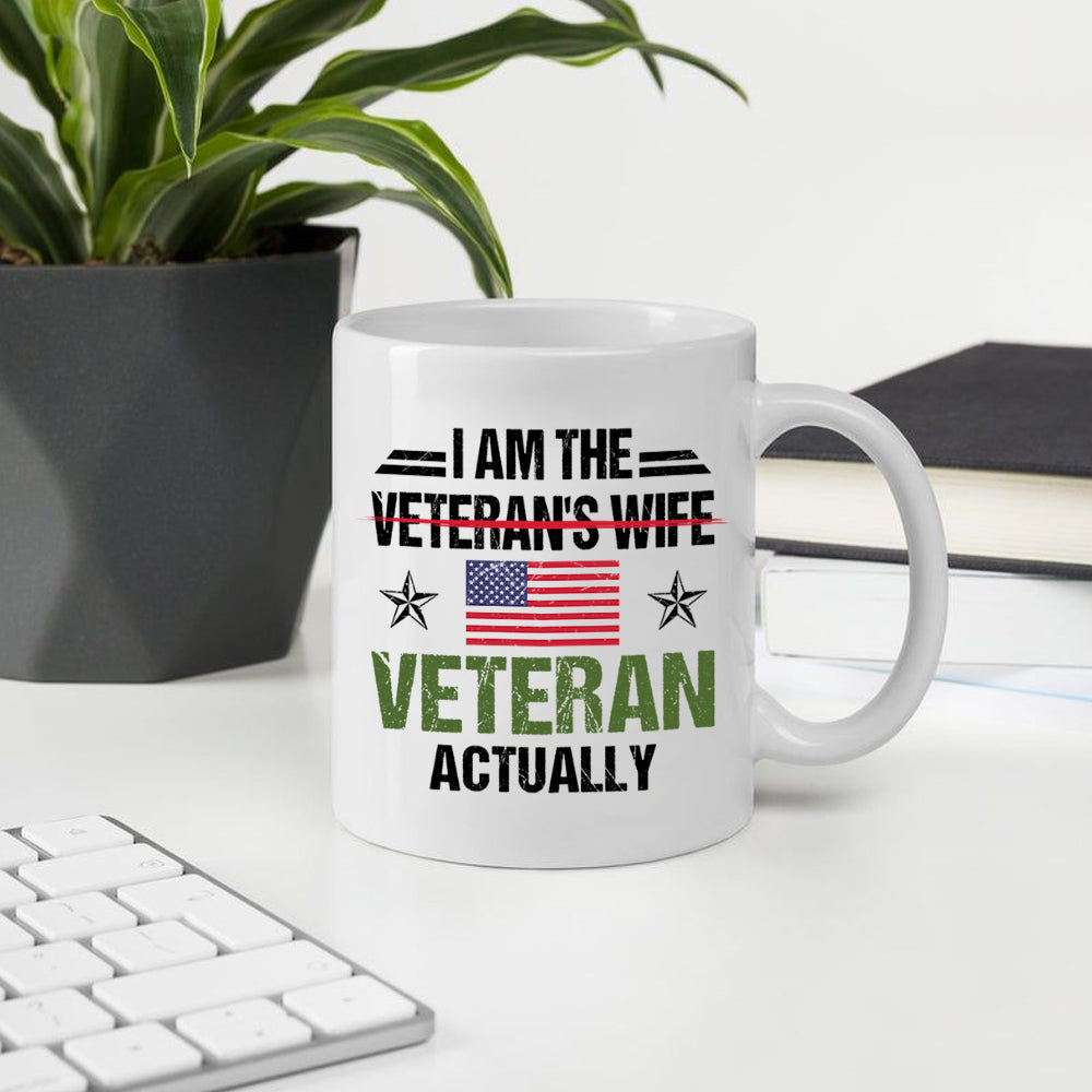 Female Veteran Custom Mug I'm Not Veteran's Wife Personalized Gift