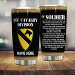 Proud To Be A Soldier Custom Tumbler Personalized Gift