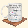 Dad Custom Mug Thanks For Not Hitting It And Quitting It Personalized Father&#39;s Day Gift