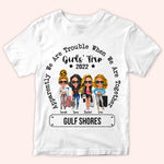 Bestie Custom Shirt Apparantly We're Trouble When We're Together Girl's Trip Personalized Best Friend Gift