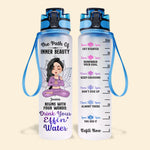 Yoga Custom Tracker bottle Path Of Inner Beauty Drink Your Effing Water Personalized Gift