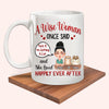 Cat Custom Mug A Woman Once Said I&#39;m Getting A Cat And Lived Happily Ever After Personalized Gift