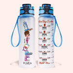 Nurse Custom Tracker Bottle Love Nurse Life God Says I Am Personalized Gift