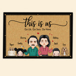 Family Custom Doormat This Is Us Our Life Story Our Home Personalized Gift