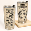 Fishing Custom Tumbler You&#39;re One Great Dad Clown Sometimes Personalized Gift For Father