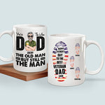 Veteran Custom Mug Happy Father's Day To The Best Veteran Dad Ever Personalized Gift