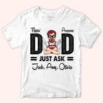 Dad Custom Shirt Flippin Awesome Dad Just Ask Personalized Gift