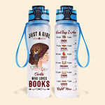 Book Lover Custom Tracker Bottle God Says I Am Personalized Gift