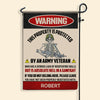 Veteran Custom Garden Flag This Property Is Protected By A Veteran Personalized Gift