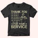Veteran Custom Shirt Thank You For Your Service Personalized Gift