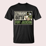 Veteran Custom Shirt Straight Outta Military Base Personalized Gift