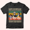 Step Dad Custom Shirt Happy Father&#39;s Day From The Kids You Inherited When You Started Shacking Up Personalized Gift