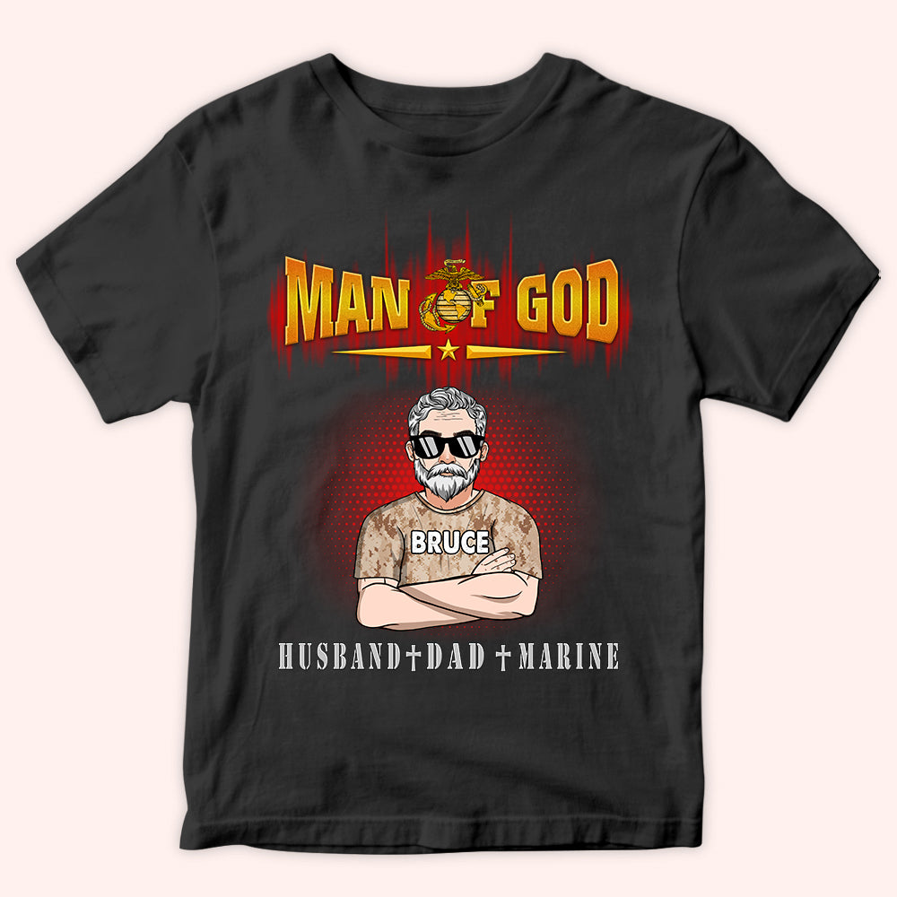 Veteran Custom Shirt Man Of God Personalized Gift for Father's Day