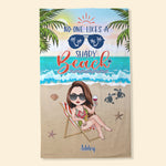 Beach Girl Custom Beach Towel No One Likes A Shady Beach Personalized Gift