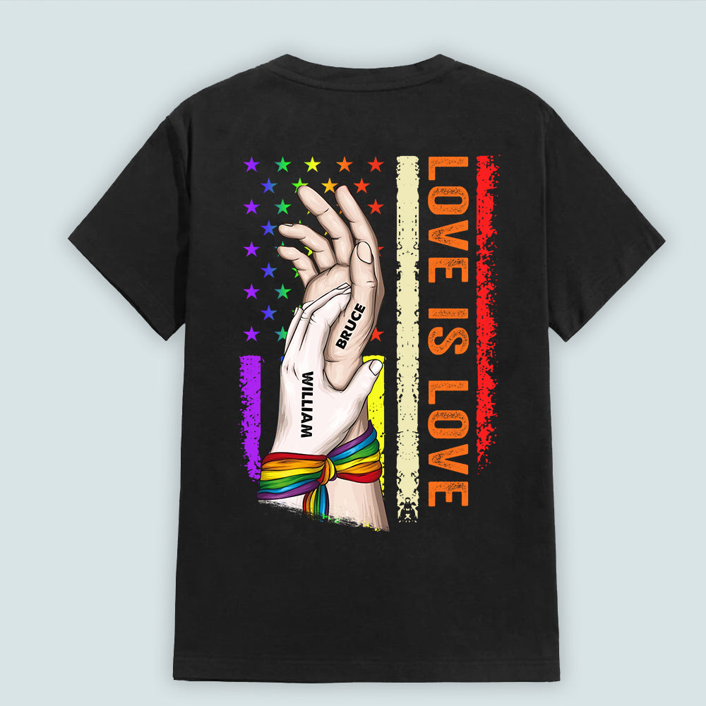 LGBT Custom Shirt Love Is Love Personalized Gift