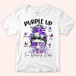 Veteran Custom Shirt Purple Up For Military Kids Personalized Gift