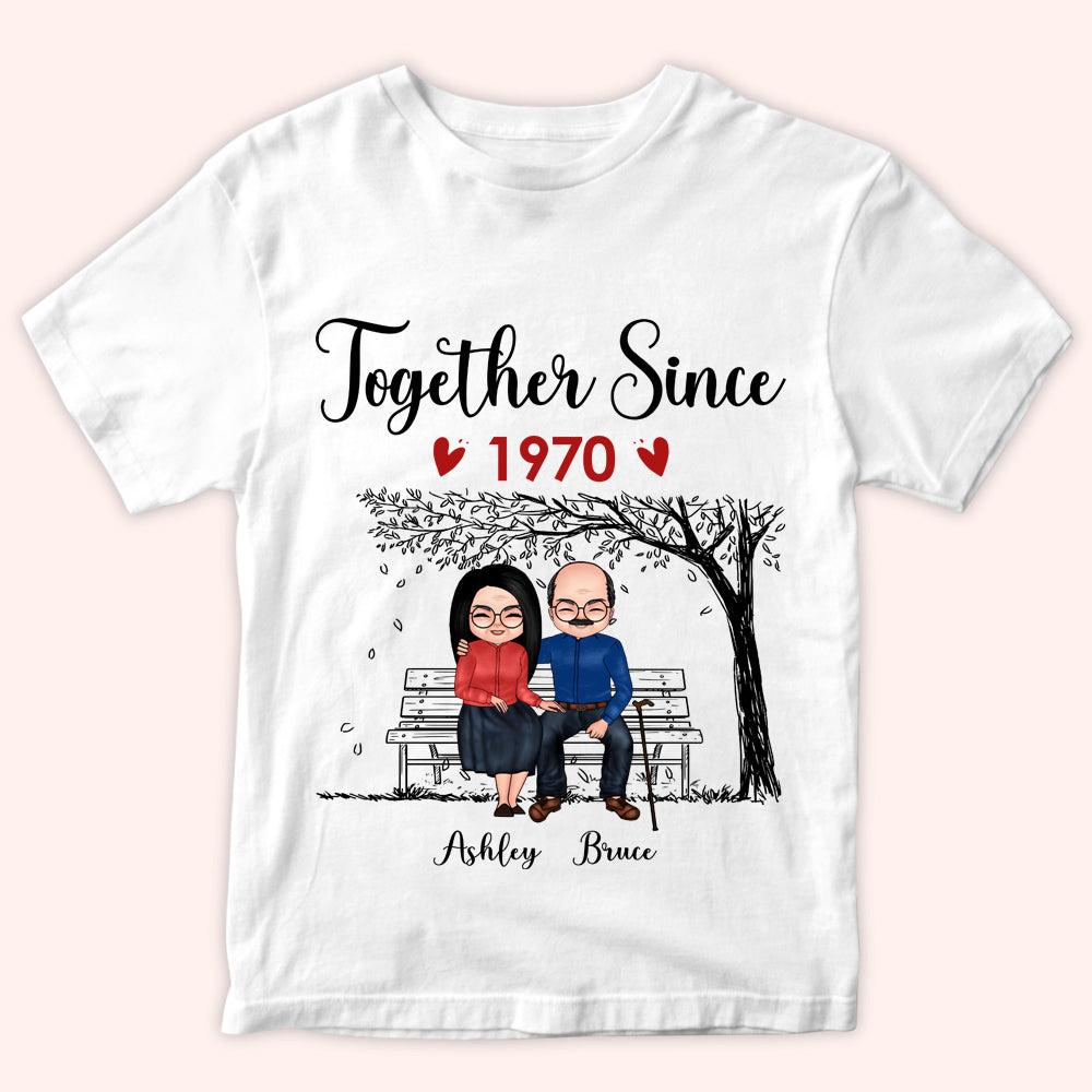 Couple Custom Shirt Together Since Personalized Anniversary Gift