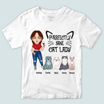 Cat Mom Custom Shirt Purrfectly Sane Cat Lady Personalized Gift